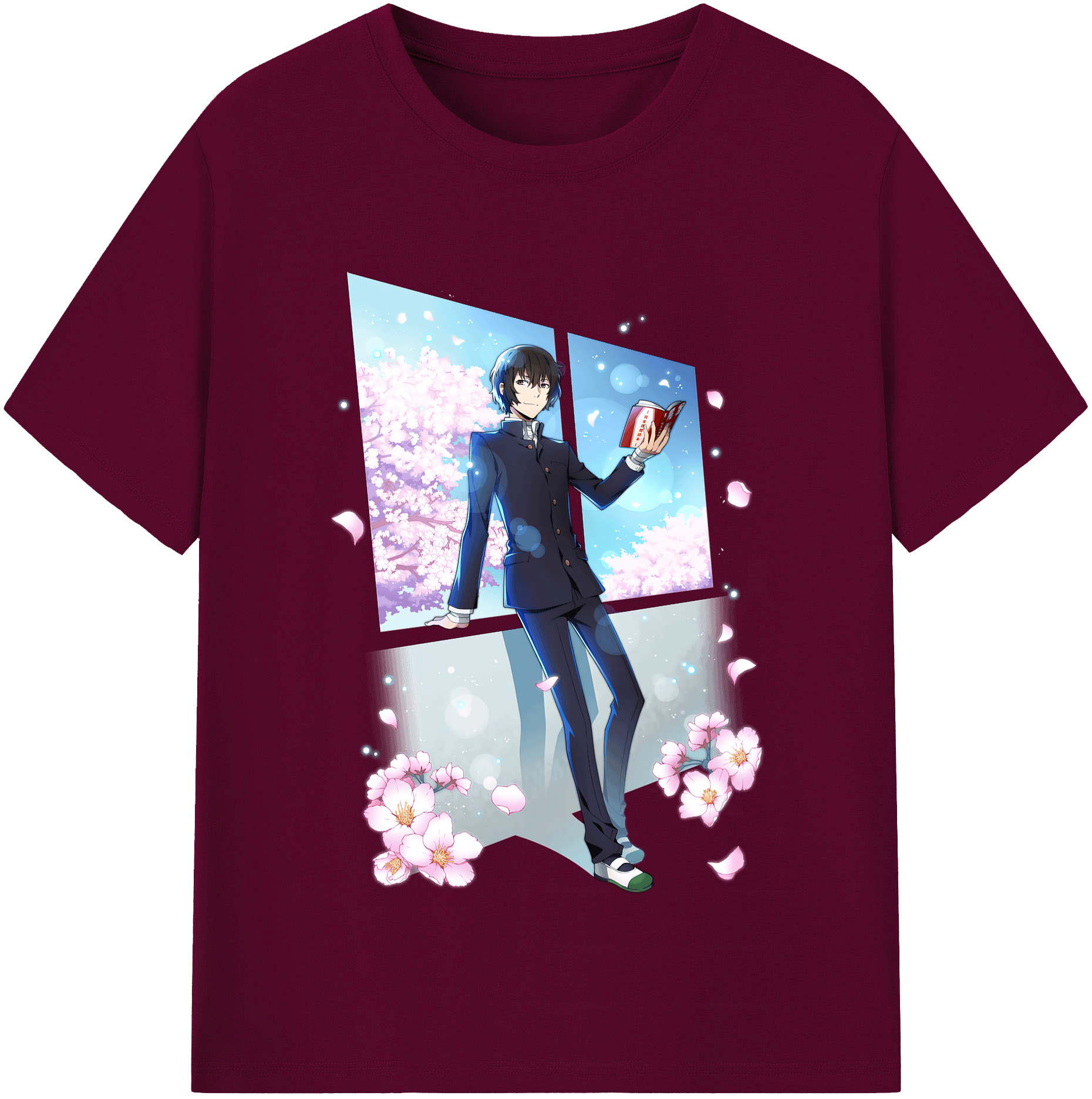 （画像用） 文豪ストレイドッグス Bungo Stray Dogs レディースカジュアルプリントTシャツ（綿100％）